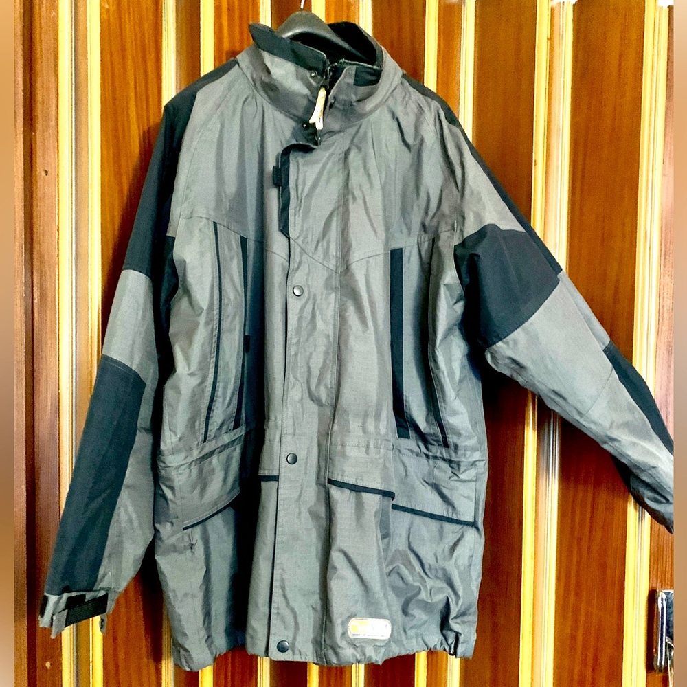 Field & Stream Utility Jacket Men's XXL Gray/Green Full Zip Coat